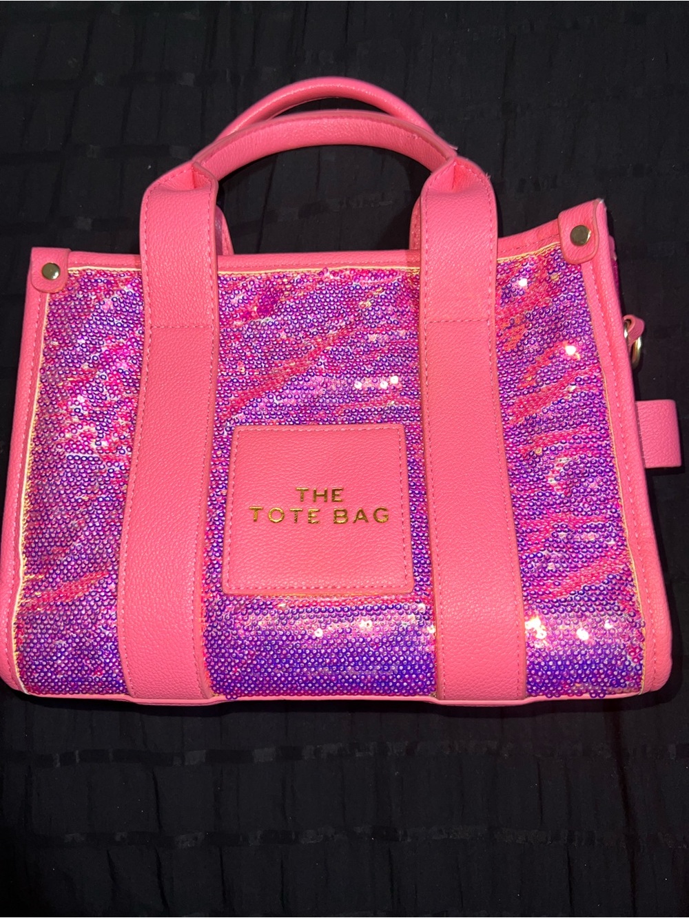 The Tote Bag Pink Sequin Tote